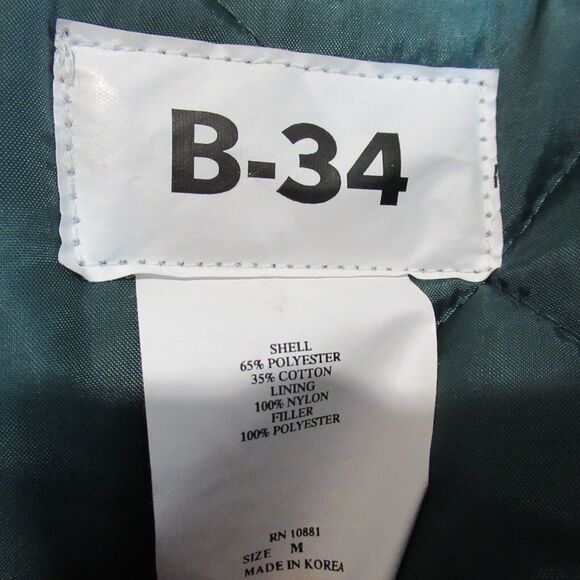 Hess Jacket Mens Size Medium Green Gas Station Heavy Duty Winter Coat Streetwear - Picture 10 of 10